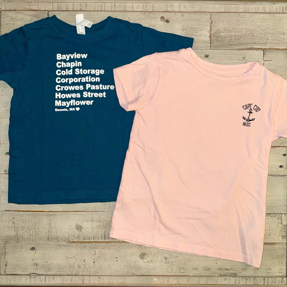 Crewcuts & little necks bundle of 2 toddler unisex t shirts both vguc/EUC 3/4T